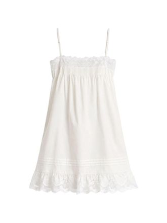 Saint Laurent besticktes Minikleid aus Baumwolle