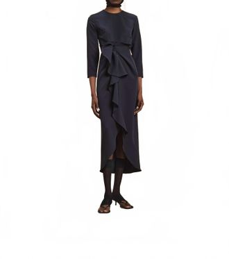 Kika Vargas Genzebe Dress In Navy