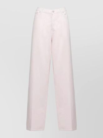 Dondup wide leg cotton jeans five pockets