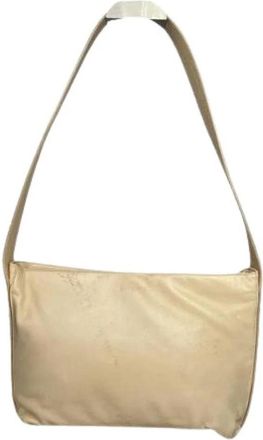 Loewe Pre-owned Shoulder Bag - Dames - Vintage Schoudertas - Beige - ONE Size - Leer - Vintage