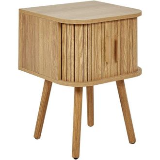 Beliani Bedside Table SELAH Brown