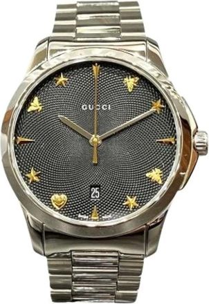 Gucci Pre-owned Watches, male, Black, Size: ONE SIZE Pre-owned Vintage Wristwatch