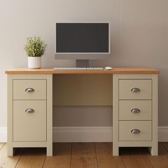 GFW Lancaster Study Desk in Cream