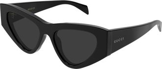 Gucci Grey Cat Eye Ladies Sunglasses GG2019S 001 53
