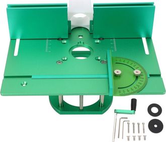 OEM Sistema De Mesa De Fresado Para Banco De Carpinter&iacute;a, Altura Ajustable, Elevaci&oacute;n Manual De La Mesa, Verde