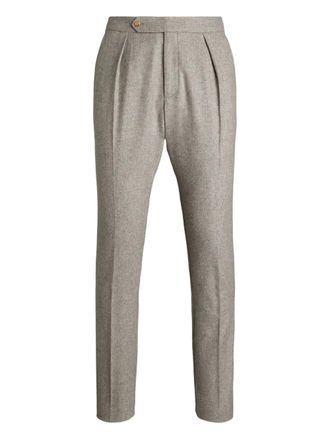 Polo Ralph Lauren Pantaloni con pieghe frontali - Grigio