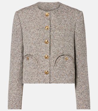 Blaz&eacute; Milano Blaz&eacute; Milano Shamo linen-blend tweed jacket