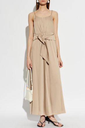 Emporio Armani Strappy Dress, Womens, Beige