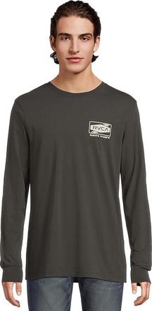 Rvca Deep Dive Long Sleeve Mens T Shirt Pirate Black : 2XL, Cotton