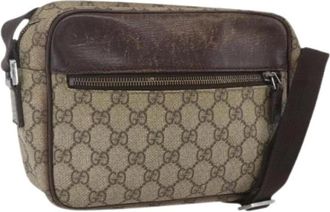 Gucci Pre-owned Cross Body Bags, female, Beige, Size: ONE SIZE Pre-owned Plastic Cross Body Bag