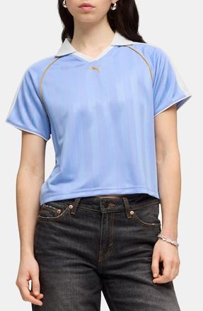 Puma T7 Relaxed Football Jersey in Intense Lavender at Nordstrom, Size X-Small