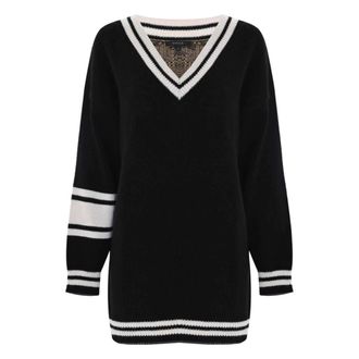 Kocca V-neck Knitwear, female, Black, Size: XL Pierdaria Sweater