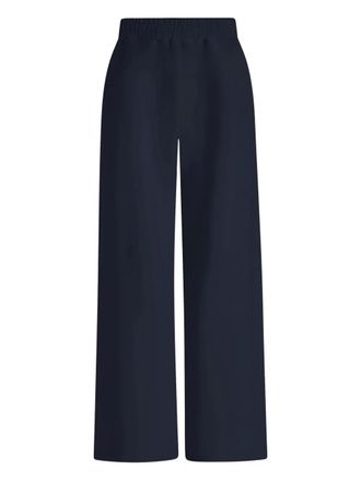 Varley The Extra elasticated-waistband palazzo pants - women - Viscose/Polyester/Elastane - M - Blue