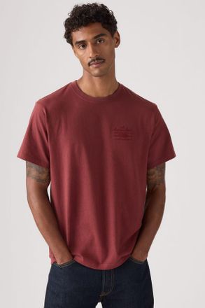 Levi's Relaxed Fit Graphic Tee - Uomo - 2XL - Rosso / Oxblood Red