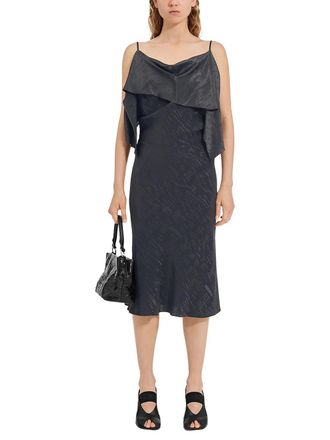 Maison Margiela Folded Jacquard Slip Dress - Gray