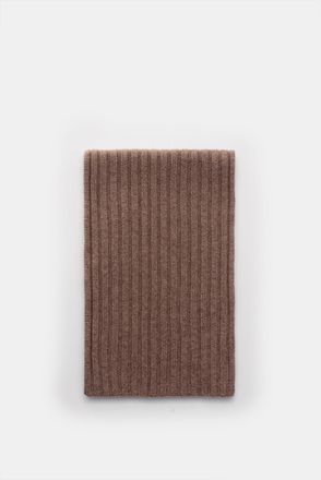 Braun Hamburg Men - Cashmere scarf brown mottled