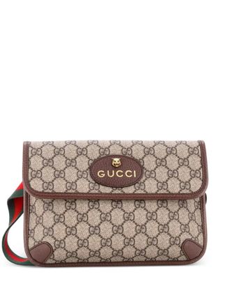 Gucci Neo Vintage Flap GG Coated Canvas belt bag - women - Fabric - One Size - Brown