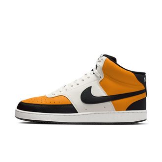 Nike Mens Court Vision Mid Next Nature Shoes in Yellow | DN3577-700