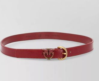 Pinko adjustable belt logo detail gold buckle