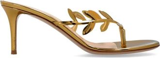 Gianvito Rossi Lucrezia Mule 70 - Dames - Muiltjes - Geel - 36 EU - Leer - Schoenen