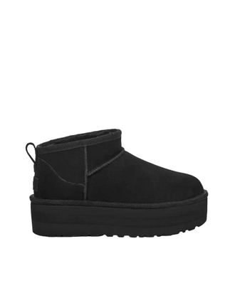 UGG Classic Ultra Mini Womens Ankle Boot With Black Plateau