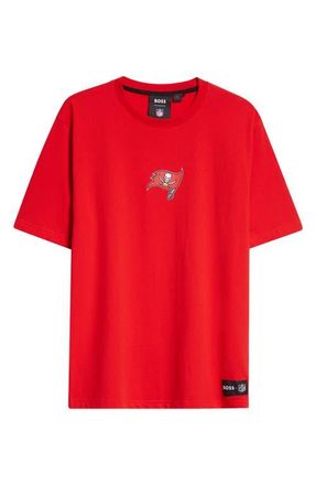 BOSS x NFL Stretch Cotton Graphic T-Shirt in Tampa Bay Bucs - Red at Nordstrom, Size Medium