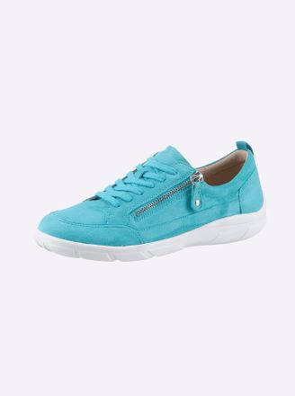 Caprice Sneaker CAPRICE, Damen, Gr. 37, blau (t&uuml;rkis), Veloursleder, Schuhe Sneaker