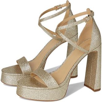 Michael Kors Cami Platform Womens Sandals Pale Gold 1 : 5.5 M, Leather