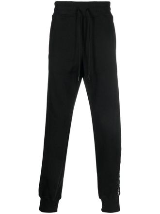 Versace Jeans Couture logo-tape cotton track-pants - Black