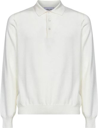 D4.0 Polo Gebreid - Heren - Ronde hals truien - Beige - L - Wol - Truien & Vesten