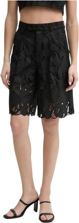 Isabelle Blanche Short Shorts - Dames - Korte Broeken - Zwart - XS - Katoen - Korte Broeken