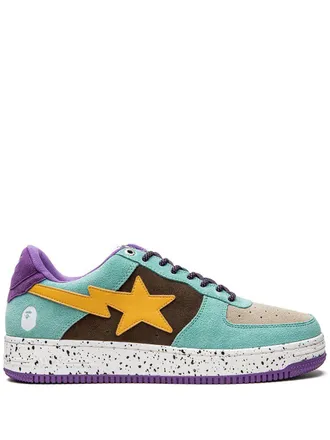 A Bathing Ape Bape Sta 2 M2 Teal/Brown sneakers - unisex - Leather/Suede/Rubber/Fabric - 9 - Green