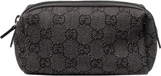 Gucci Pre-owned Gucci GG Denim Cosmetic Pouch Ladies 29596 2883