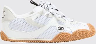 Valentino Garavani Amphibia Leather and Mesh Trainers with VLogo Signature