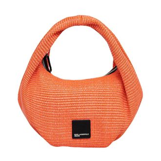 Karl Lagerfeld Jeans Tote Bag - Dames - Tassen - Oranje - Maat: ONE Size Poliester