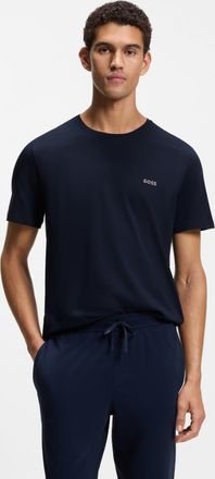 HUGO BOSS T-Shirt BOSS Mix&Match T-Shirt R, Herren, Gr. XXL (56), blau (schwarz_blau_403), Single Jersey, Obermaterial: 95% Baumwolle, 5% Elasthan, unifarben, B
