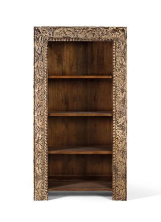 Giner&Colomer Librer&iacute;a fabricada en madera de mango con acabado envejecido 183 cm