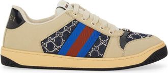 Gucci WomenS Screener Sneaker With Crystals Gg-Donna