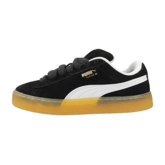 Puma Sneakers, female, Black, Size: 10 US Dark Risk Suede Sneakers