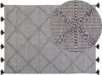 Beliani Rug TUZLA Brown 140 x 200 cm Cotton