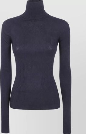 Sportmax virgin wool ribbed turtleneck sweater