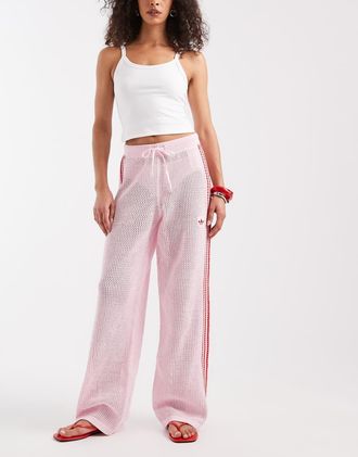 adidas Originals Pantaloni sportivi alluncinetto rosa e rosso