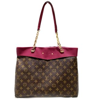 Louis Vuitton Brown Purple Monogram Canvas Tote Bag (Pre-Owned)
