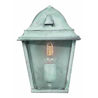 Loops Outdoor IP44 Wall Light Sconce Verdigris LED E27 100W Bulb External d02501