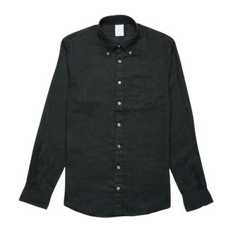 Brooks Brothers Milano Slim-fit Linen Sport Shirt - male - Brooks Brothers - Casual Shirts - Black - XL - Shirts