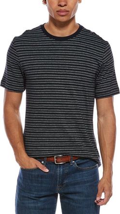 Vince Stripe Loose Knit Crewneck T-Shirt