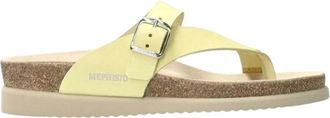 Mephisto Comfortabele Helen Dames Sandaal - Dames - Slippers - Geel - 35 EU - Schoenen