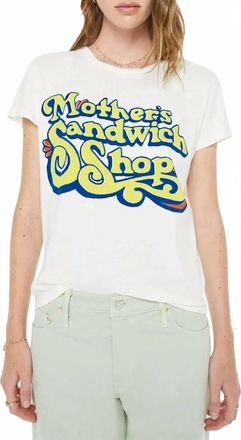 Mother Sandwich Shop Boxy Goodie Tee In White