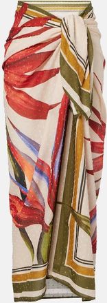 Farm Rio Floral cotton beach cover-up