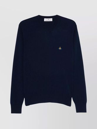 Vivienne Westwood cashmere merino wool ribbed crewneck jumper